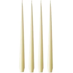 ester & erik -kynttilä, 4-pakkaus lakattu, Buttermilk 17-0, 32 cm