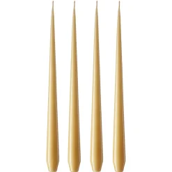 ester & erik -kynttilä, 4-pakkaus lakattu, beige 14/2-0, 32 cm