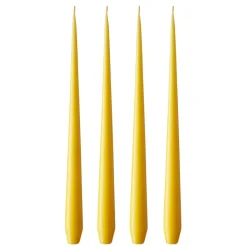 ester & erik -kynttilä, 4-pakkaus matta, dark Lemon drop 15/2, 42 cm