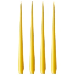 ester & erik -kynttilä, 4-pakkaus lakattu, Lemon drop 15-0, 42 cm
