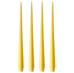 ester & erik -kynttilä, 4-pakkaus lakattu, Lemon drop 15-0, 32 cm
