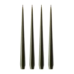 ester & erik -kynttilä, 4-pakkaus lakattu, mörk deep forest, 42 cm