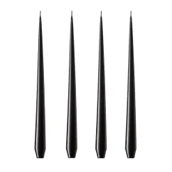 ester & erik -kynttilä, 4-pakkaus lakattu, Raw black, 32 cm