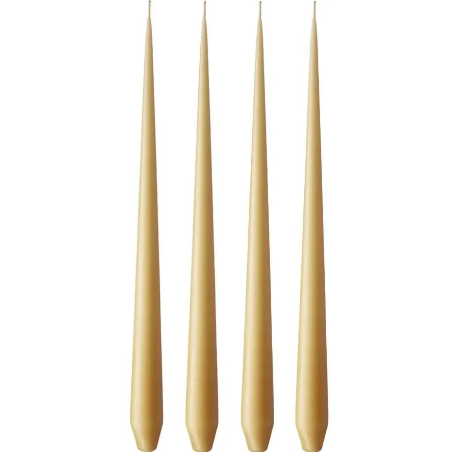 ester & erik -kynttilä, 4-pakkaus matta, beige 14/2, 32 cm
