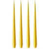 ester & erik -kynttilä, 4-pakkaus lakattu, dark Lemon drop 15/2-0, 32 cm