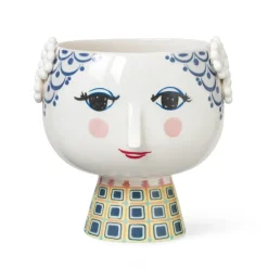 Eva jalallinen ruukku Ø21 cm, Sininen