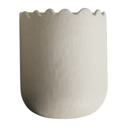 Flowery seinäruukku 19 cm, Creme