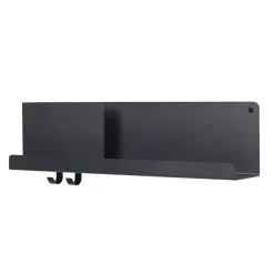 Folded hylly keskikokoinen, Musta