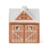 Gingerbread lyhty, Joulutalo 11,5 cm
