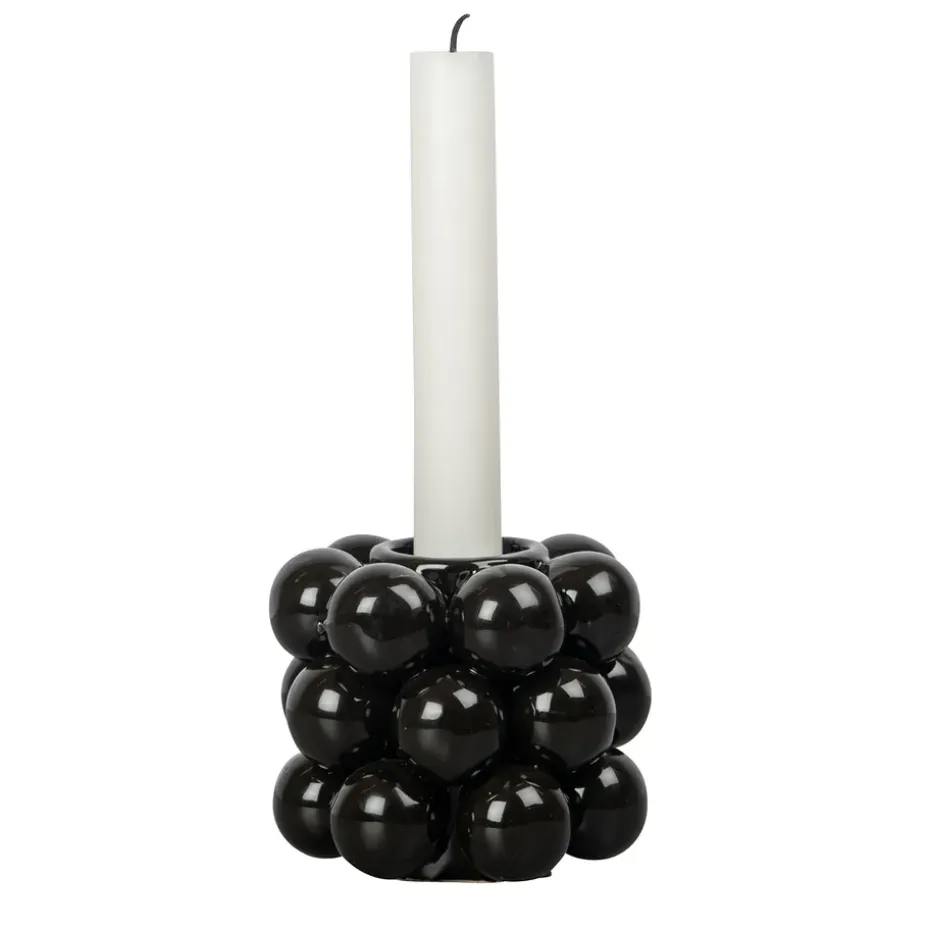 Globe kynttilänjalka 8,5 cm, Musta