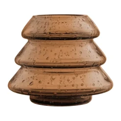 Gran 12 tuikkukynttilänpidike., Ruskea