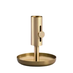 Granny kynttilänjalka matala, Messinki