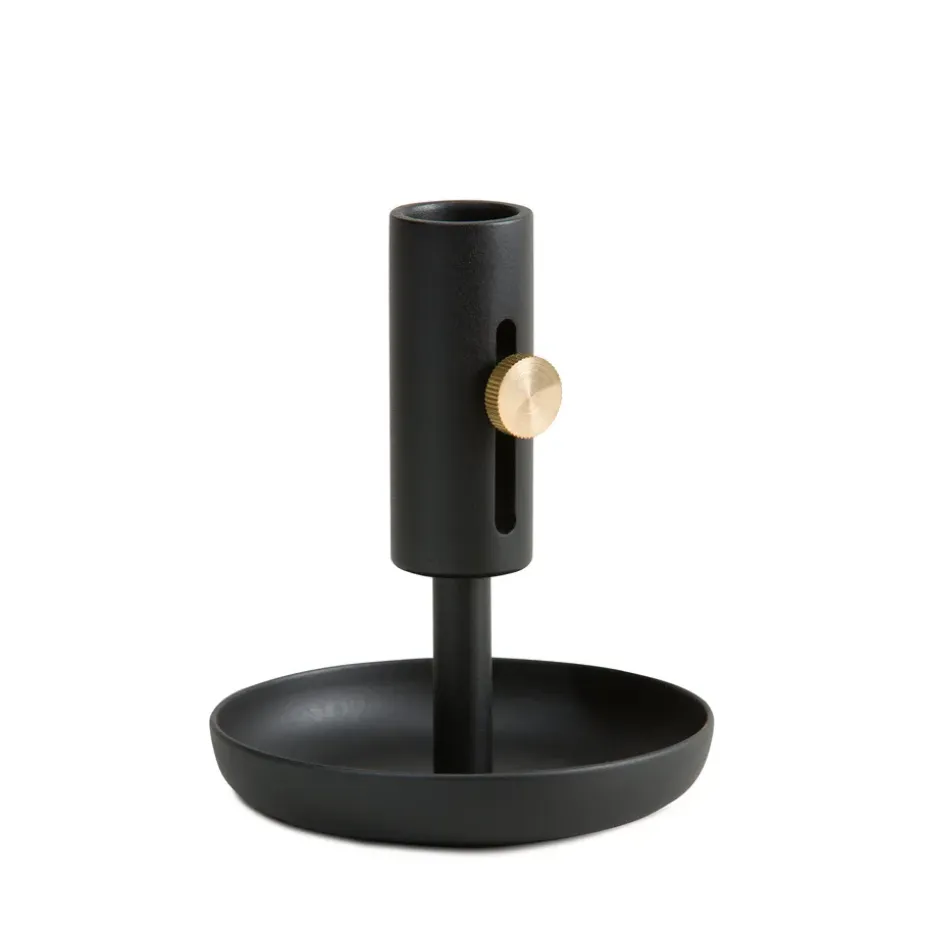 Granny kynttilänjalka matala, musta