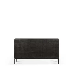 Grooves sideboard, Black 3 ovea