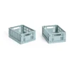 HAY Colour Crate Mini 2-pack 13x17 cm, Dusty blue