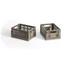 HAY Colour Crate Mini 2-pack 13x17 cm, Warm grey
