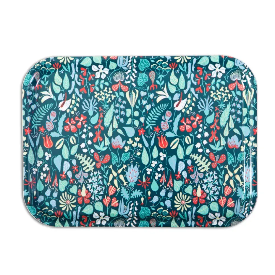 Herbarium sininen tarjotin, 27x20 cm