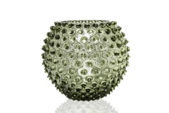 Hobnail Globe maljakko 18 cm, Olivegreen