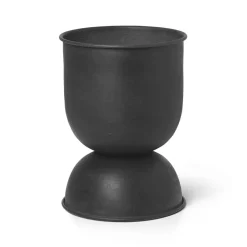 Hourglass ruukku extra small Ø21 cm, Musta-tummanharmaa