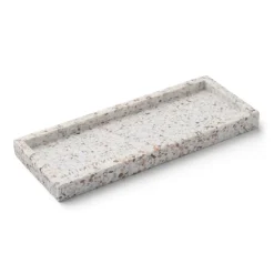 Humdakin Terrazzo -tarjotin 10 x 25 cm, White-brown