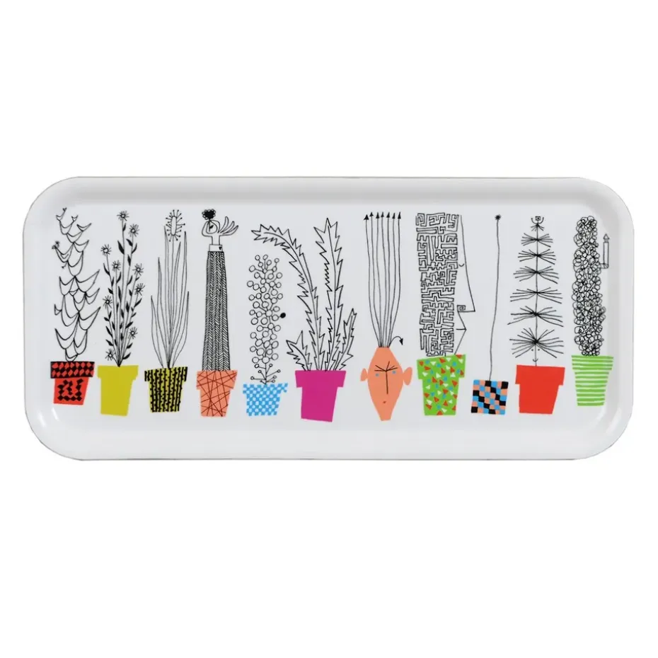 Italiensk blomsterhylla -tarjotin, 32x15 cm