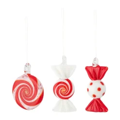 Juhlava koriste riippuva 3 osaa, Punainen