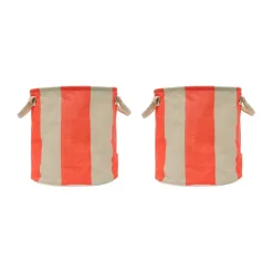 Kara säilytyskori medium Ø32x32 cm 2-pack., Cherry Red