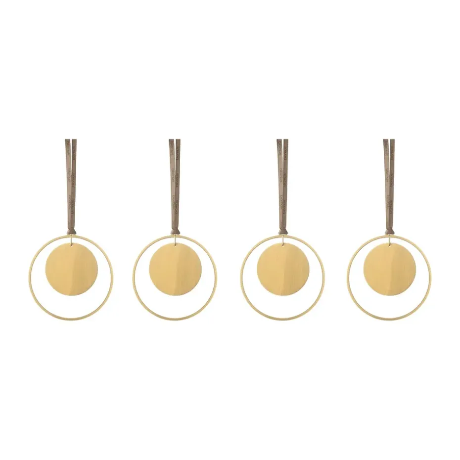 KITAI joulukoriste 8,5 cm 4-pakkaus, Circle