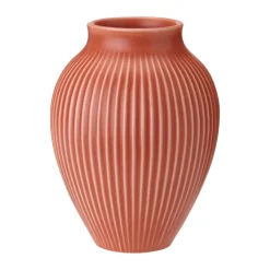 Knabstrup maljakko uritettu 20 cm, Koralli