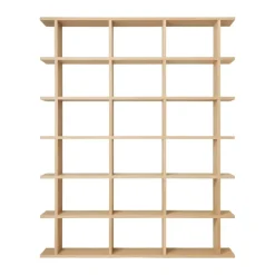 Kona kirjahylly 3x6, Natural
