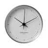 Koppel seinäkello valkoinen-ruostumaton teräs, Ø 10 cm