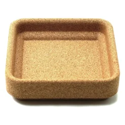 Korkki kulho neljälle kynttilänjalalle 16 x 16 cm, Ruskea