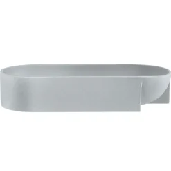 Kuru keramiikkakulho 7,5 x 37 cm, Vaaleanharmaa