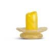 Lara kynttilänjalka XS 9 cm, Keltainen-vaaleanbeige