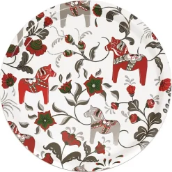 Leksand pyöreä tarjotin Ø 31 cm, Viininpunainen