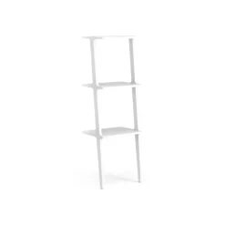 Libri hylly 3 hyllytasoa, Saarni valkoiseksi kuultomaalattu