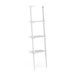 Libri hylly 4 hyllytasoa, Saarni valkoiseksi kuultomaalattu