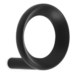 Loop koukku small Ø 4,4 cm, Black