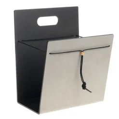 Magazine Holder Nupo, M, Light grey-anthracite