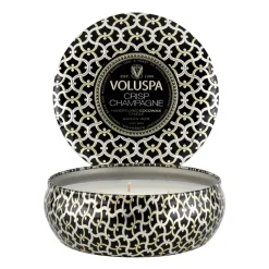 Maison Noir 3-wick Tin tuoksukynttilä 40 tuntia, Crisp Champagne