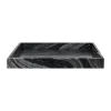 Marble koristetarjotin large 30x40 cm, Black-grey