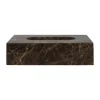 Marble nenäliinalaatikko 14x25,5 cm, Ruskea