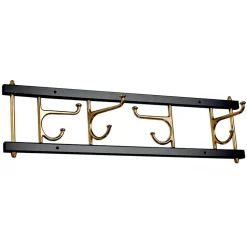 Maxi 4 Dekorativ koukkulista, Musta-messinki