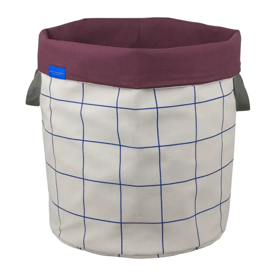 Mesh pyykkikori Ø40x50 cm, Cobalt-hiekka