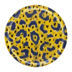 Monster tarjotin Medium Ø49 cm, Ochre yellow-grey-black