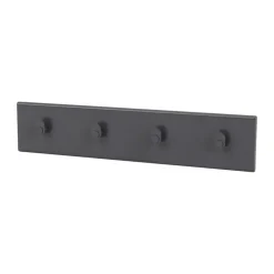 Montana Coat Racks vaaterekki 4 koukkua, Coal