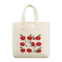 Mumin Tote Bag laukku 25x25 cm, Iloiset omenat