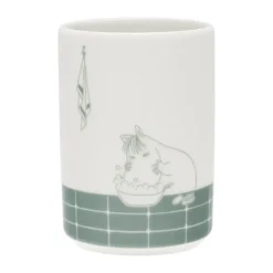 Muumi hammasharjateline, Kylpyhetki vihreä-valkoinen