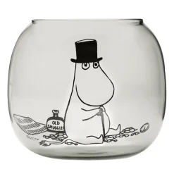 Muumipappa tuikkupidike 9,5 cm, Harmaa