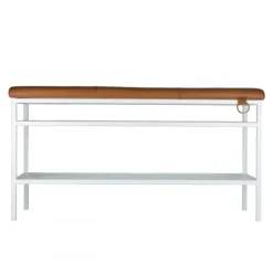 Nancy kenkähylly, valkoinen-konjakki